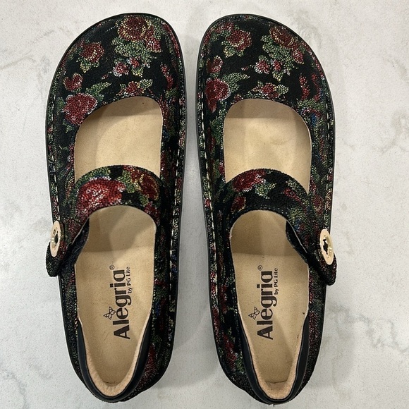 Alegria by PG Lite Paloma Flora Nova Leather Mary Jane Shoes EU 41 / US 11-11.5 - Picture 5 of 16